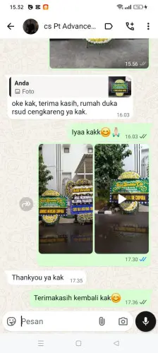 Testimonial Papan Bunga Pernikahan kabupaten malang