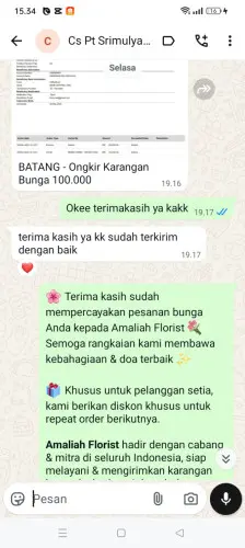 Testimonial Papan Bunga kabupaten malang