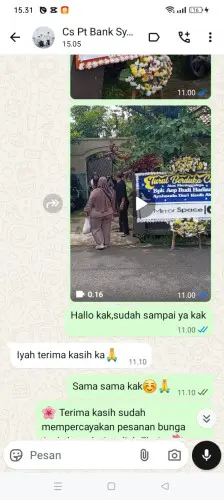 Testimonial Papan Bunga kabupaten malang